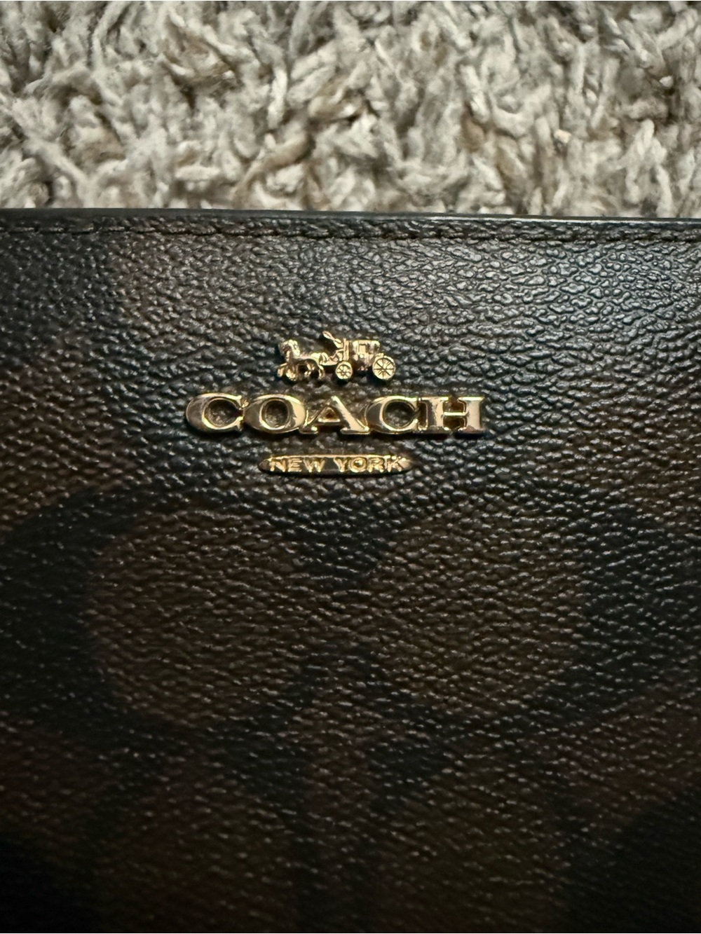 Coach Signature Canvas Snap Wallet - Picture 2 of 8